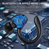 Darrahopens Electronics > Headphones and Earphones > Wireless Headphones & Earbuds Wireless Bluetooth Headphones with Mic for Sports \u0026 Work, Hi-Fi Stereo, Dark