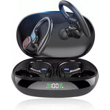 Darrahopens Electronics > Headphones and Earphones > Wireless Headphones & Earbuds Wireless Bluetooth Headphones with Mic for Sports \u0026 Work, Hi-Fi Stereo, Dark