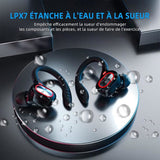 Darrahopens Electronics > Headphones and Earphones > Wireless Headphones & Earbuds Wireless Bluetooth Headphones with Mic for Sports \u0026 Work, Hi-Fi Stereo, Dark