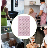 Darrahopens Electronics > Mobile Accessories > Car Mounts 2 Pcs Double-Sided Suction Cup Phone Holder, 24 Suction Cups Per Side, Detachable, Waterproof, Suitable For Any Smooth Surface,5.3*8*0.5cm,Pink In Australia - Darrahopens