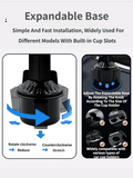 Darrahopens Electronics > Mobile Accessories > Car Mounts 3-in-1 Car Rotating Dinner Tray & Double Cup Holder with Secure Phone Mount - Car Cup Slot Swivel Expander and Snacks & Drinks Organizer