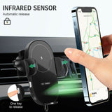 Darrahopens Electronics > Mobile Accessories > Car Mounts Automatic Clamping 15W Wireless Car Fast Charger Mount 2in1 Car Phone Holder