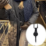 Darrahopens Electronics > Mobile Accessories > Car Mounts Extendable anti-theft phone buckle - 2-piece - Phone cord with carabiner - Suitable for travel and hiking - Phone accessories - Black