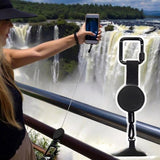 Darrahopens Electronics > Mobile Accessories > Car Mounts Extendable anti-theft phone buckle - 2-piece - Phone cord with carabiner - Suitable for travel and hiking - Phone accessories - Black