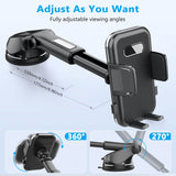 Darrahopens Electronics > Mobile Accessories > Car Mounts ML-236 Universal Car Phone Holder, Suction Mount for Dashboard and Windscreen