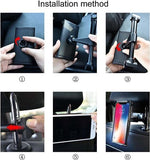 Darrahopens Electronics > Mobile Accessories > Car Mounts Smartphone holder - Multifunctional car phone holder with clip - Adjustable phone holder - Telescopic phone holder - Car phone holder for headrest, Car tablet holder for back seat - Black