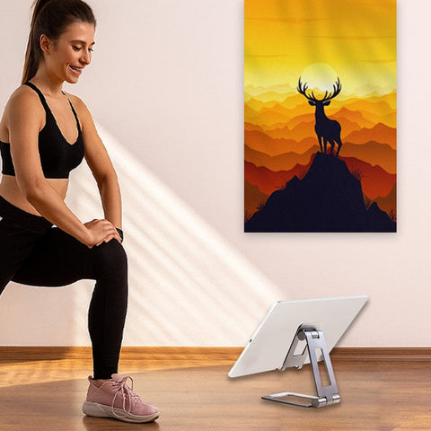 Darrahopens Electronics > Mobile Accessories > Car Mounts Urbanoki Portable Phone Tablet Stand Dual Folding Desk Travel Cradle Dock