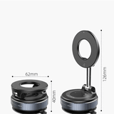 Darrahopens Electronics > Mobile Accessories > Car Mounts Vacuum and Magnetic Car Phone Mount, 3-Axis Foldable and Rotating Navigation Mount, Residue-Free Universal Desktop/Car Phone Mount - Black
