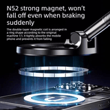 Darrahopens Electronics > Mobile Accessories > Car Mounts Vacuum and Magnetic Car Phone Mount, 3-Axis Foldable and Rotating Navigation Mount, Residue-Free Universal Desktop/Car Phone Mount - Black