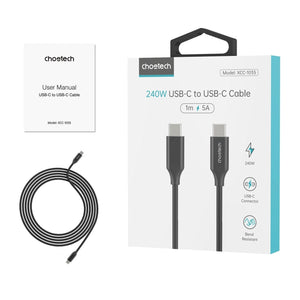 Darrahopens Electronics > Mobile Accessories CHOETECH XCC-1036 USB-C M to M PD3.1 240W Super Fast Charging Cable 2M
