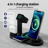 Darrahopens Electronics > Mobile Accessories Devanti 4 in 1 Wireless Charger Multi-function Station for Phone Airpod iWatch 15W