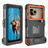 Darrahopens Electronics > Mobile Accessories > Phone Cases & Screen Protectors 15m Waterproof Phone Case for Diving & Surfing - 1 Hour Underwater Shooting, Dual Seal, Zinc Alloy Buckle, Fits iPhone Samsung Xiaomi up to 6.9 Inch(black+black)