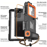 Darrahopens Electronics > Mobile Accessories > Phone Cases & Screen Protectors 15m Waterproof Phone Case for Diving & Surfing - 1 Hour Underwater Shooting, Dual Seal, Zinc Alloy Buckle, Fits iPhone Samsung Xiaomi up to 6.9 Inch(BLACK+BLUE)