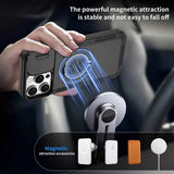 Darrahopens Electronics > Mobile Accessories > Phone Cases & Screen Protectors 2-in-1 Magnetic Sliding Lens Case, Black for iPhone 16 Pro Max