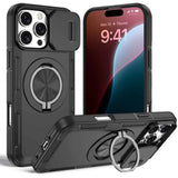Darrahopens Electronics > Mobile Accessories > Phone Cases & Screen Protectors 2-in-1 Magnetic Sliding Lens Case, Black for iPhone 16 Pro Max