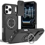 Darrahopens Electronics > Mobile Accessories > Phone Cases & Screen Protectors 2-in-1 Magnetic Sliding Lens Case, Black for iPhone 17 Pro