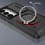 Darrahopens Electronics > Mobile Accessories > Phone Cases & Screen Protectors 2-in-1 Magnetic Sliding Lens Case, Black for Samsung S26