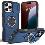 Darrahopens Electronics > Mobile Accessories > Phone Cases & Screen Protectors 2-in-1 Magnetic Sliding Lens Case, Blue for iPhone 16 Pro Max