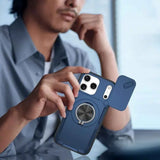 Darrahopens Electronics > Mobile Accessories > Phone Cases & Screen Protectors 2-in-1 Magnetic Sliding Lens Case, Blue for iPhone 17 Pro