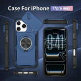 Darrahopens Electronics > Mobile Accessories > Phone Cases & Screen Protectors 2-in-1 Magnetic Sliding Lens Case, Blue for iPhone 17 Pro Max