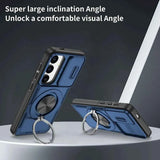 Darrahopens Electronics > Mobile Accessories > Phone Cases & Screen Protectors 2-in-1 Magnetic Sliding Lens Case, Blue for  Samsung S24