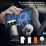 Darrahopens Electronics > Mobile Accessories > Phone Cases & Screen Protectors 2-in-1 Magnetic Sliding Lens Case, Blue for  Samsung S25