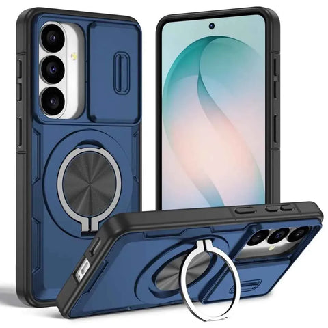 Darrahopens Electronics > Mobile Accessories > Phone Cases & Screen Protectors 2-in-1 Magnetic Sliding Lens Case, Blue for  Samsung S26