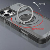 Darrahopens Electronics > Mobile Accessories > Phone Cases & Screen Protectors 2-in-1 Magnetic Sliding Lens Case, Grey for iPhone 16 Pro Max