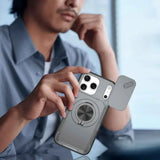 Darrahopens Electronics > Mobile Accessories > Phone Cases & Screen Protectors 2-in-1 Magnetic Sliding Lens Case, Grey for iPhone 17 Pro Max