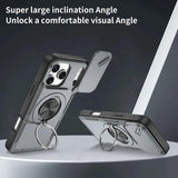 Darrahopens Electronics > Mobile Accessories > Phone Cases & Screen Protectors 2-in-1 Magnetic Sliding Lens Case, Grey for iPhone 17 Pro Max