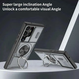 Darrahopens Electronics > Mobile Accessories > Phone Cases & Screen Protectors 2-in-1 Magnetic Sliding Lens Case, Grey for Samsung S23Ultra