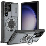 Darrahopens Electronics > Mobile Accessories > Phone Cases & Screen Protectors 2-in-1 Magnetic Sliding Lens Case, Grey for Samsung S23Ultra