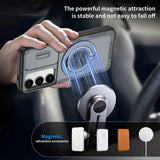 Darrahopens Electronics > Mobile Accessories > Phone Cases & Screen Protectors 2-in-1 Magnetic Sliding Lens Case, Grey for Samsung S25