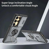 Darrahopens Electronics > Mobile Accessories > Phone Cases & Screen Protectors 2-in-1 Magnetic Sliding Lens Case, Grey for Samsung S25Ultra