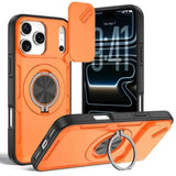 Darrahopens Electronics > Mobile Accessories > Phone Cases & Screen Protectors 2-in-1 Magnetic Sliding Lens Case, Orange for iPhone 17 Pro
