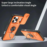 Darrahopens Electronics > Mobile Accessories > Phone Cases & Screen Protectors 2-in-1 Magnetic Sliding Lens Case, Orange for iPhone 17 Pro Max