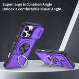 Darrahopens Electronics > Mobile Accessories > Phone Cases & Screen Protectors 2-in-1 Magnetic Sliding Lens Case, Purple for iPhone 16 Pro