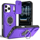 Darrahopens Electronics > Mobile Accessories > Phone Cases & Screen Protectors 2-in-1 Magnetic Sliding Lens Case, Purple for iPhone 17 Pro