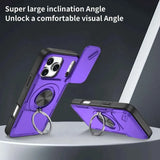 Darrahopens Electronics > Mobile Accessories > Phone Cases & Screen Protectors 2-in-1 Magnetic Sliding Lens Case, Purple for iPhone 17 Pro Max