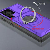 Darrahopens Electronics > Mobile Accessories > Phone Cases & Screen Protectors 2-in-1 Magnetic Sliding Lens Case, Purple for Samsung S23Ultra