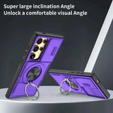 Darrahopens Electronics > Mobile Accessories > Phone Cases & Screen Protectors 2-in-1 Magnetic Sliding Lens Case, Purple for Samsung S25Ultra