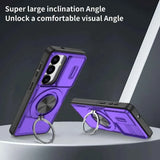 Darrahopens Electronics > Mobile Accessories > Phone Cases & Screen Protectors 2-in-1 Magnetic Sliding Lens Case, Purple for Samsung S26
