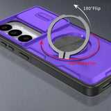 Darrahopens Electronics > Mobile Accessories > Phone Cases & Screen Protectors 2-in-1 Magnetic Sliding Lens Case, Purple for Samsung S26