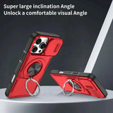 Darrahopens Electronics > Mobile Accessories > Phone Cases & Screen Protectors 2-in-1 Magnetic Sliding Lens Case, Red for iPhone 16 Pro
