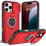Darrahopens Electronics > Mobile Accessories > Phone Cases & Screen Protectors 2-in-1 Magnetic Sliding Lens Case, Red for iPhone 16 Pro