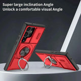 Darrahopens Electronics > Mobile Accessories > Phone Cases & Screen Protectors 2-in-1 Magnetic Sliding Lens Case, Red for Samsung S23Ultra