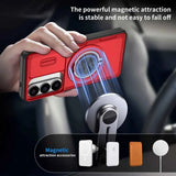 Darrahopens Electronics > Mobile Accessories > Phone Cases & Screen Protectors 2-in-1 Magnetic Sliding Lens Case, Red for Samsung S26