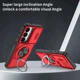 Darrahopens Electronics > Mobile Accessories > Phone Cases & Screen Protectors 2-in-1 Magnetic Sliding Lens Case, Red for Samsung S26