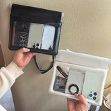 Darrahopens Electronics > Mobile Accessories > Phone Cases & Screen Protectors 2 Pcs White Cute Floating Waterproof Pouch - Touch-Sensitive Screen & Adjustable Strap