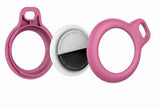 4Pcs AirTag Protective Cover Case Protector Shell with Lanyard for Apple AirTag